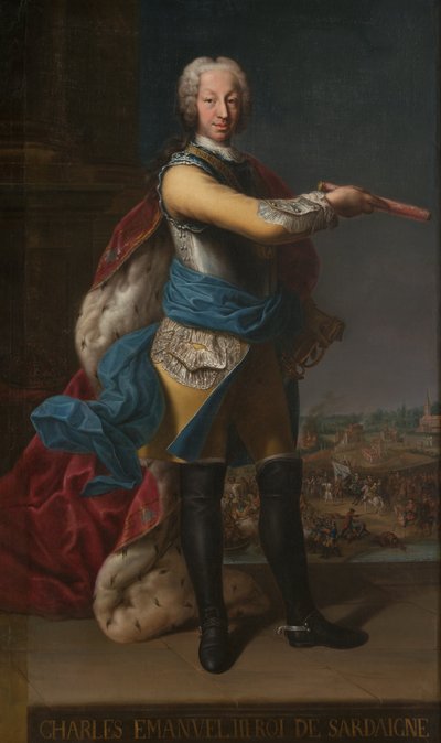 Portrait of Carlo Emanuele III by Unbekannt Unbekannt
